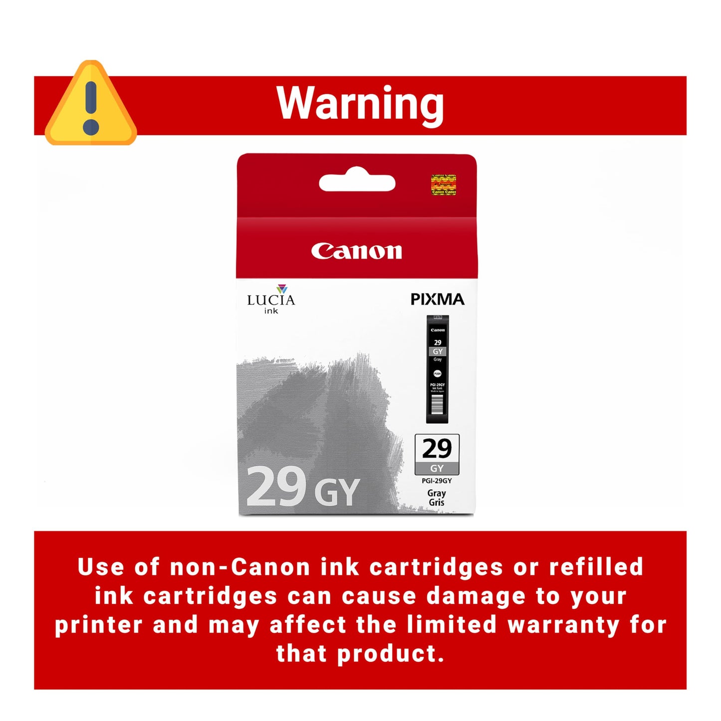 Canon PGI-29 Genuine Gray Ink Tank, Compatible with PIXMA PRO-1 Printers