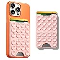 Anteel Silicone Suction Cup Card Holder Suitable for Phone Cases, Phone Wallet Stick to The Back of The Phone, Can Hold Up to 3 Cards, Suitable