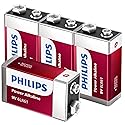 PHILIPS 9V Batteries - Power Alkaline 9 Volt Battery 4 Pack, Long Lasting Power Up to 5 Years in Storage, 9v Batteries Leak Proof Design, All Purpose…
