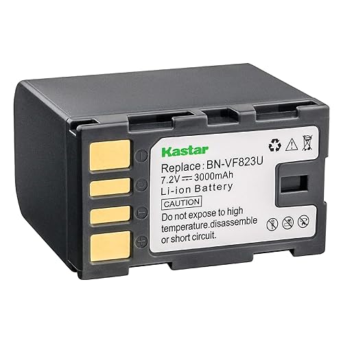 Kastar Battery for JVC BN-VF823 BN-VF823U BNVF823 and JVC Everio GS-TD1 GY-HM70U HM100U HM150U HMZ1U MG230 MG360 MG365 MG430 MG435 MG465 MG555 MG730