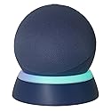 C YECEN Table Stand for Echo Dot 5th & 4th Generation Desktop Holder Mount,Base Bracket with Light Guide and with Built-in Cable Management,Deep Sea