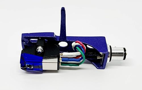 Blue Headshell AT-XP3 Cartridge And Stylus Needle For Technics SL D1, SL D1K, SL D2, SL D202, SL D205, SL D2K, SL D3, SL D303