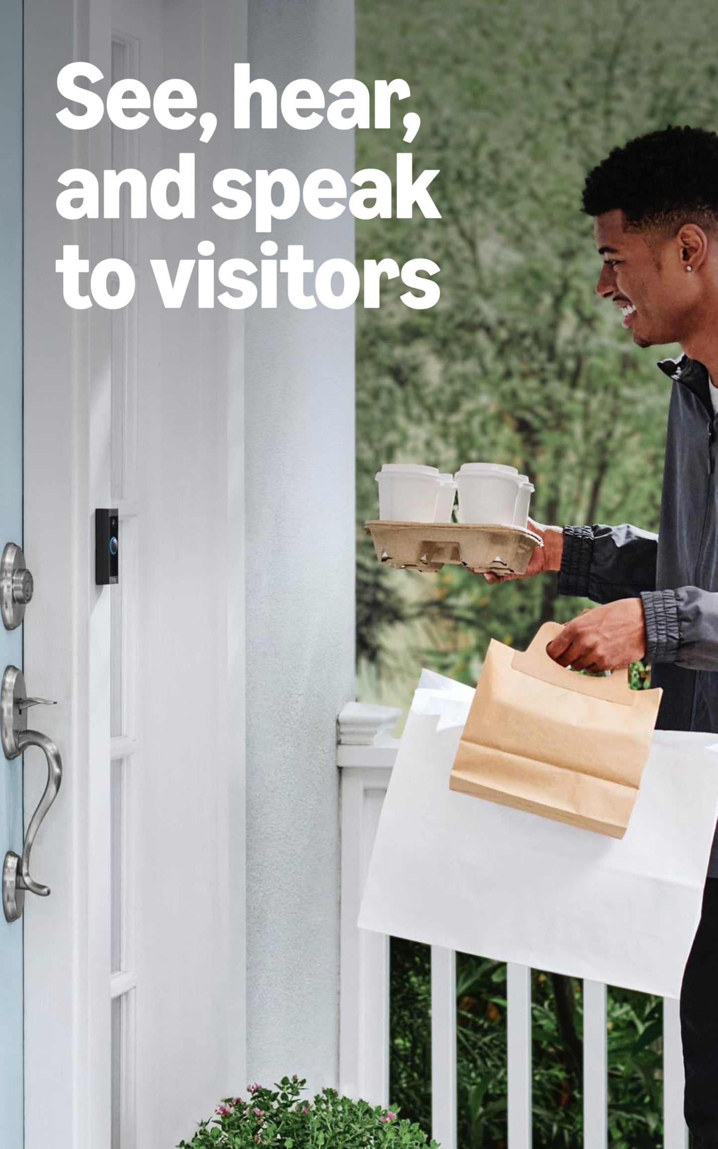 Ring Video Wired Doorbell (newest model), Home or business security, Two-Way Talk, advanced motion detection, HD camera and real-time alerts