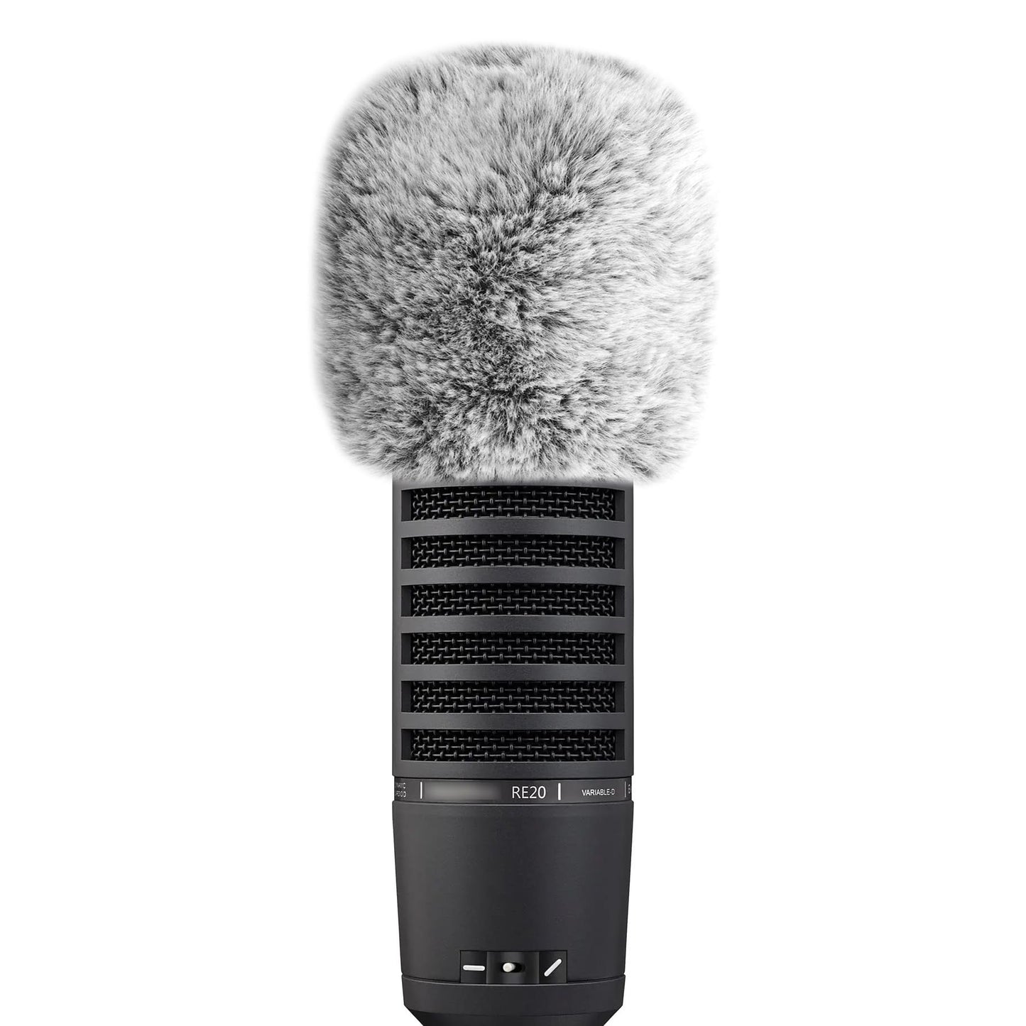 LEFXMOPHY for Electro-Voice RE20 Microphone Pop Filter Furry Wind Muff Grey Windsock Cover