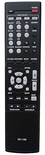 Universal Remote Compatible for DENON RC-1196 RC1196 AVR-S500BT AVR-S510BT AVR-X520BT Audio/Video Receiver Remote Control