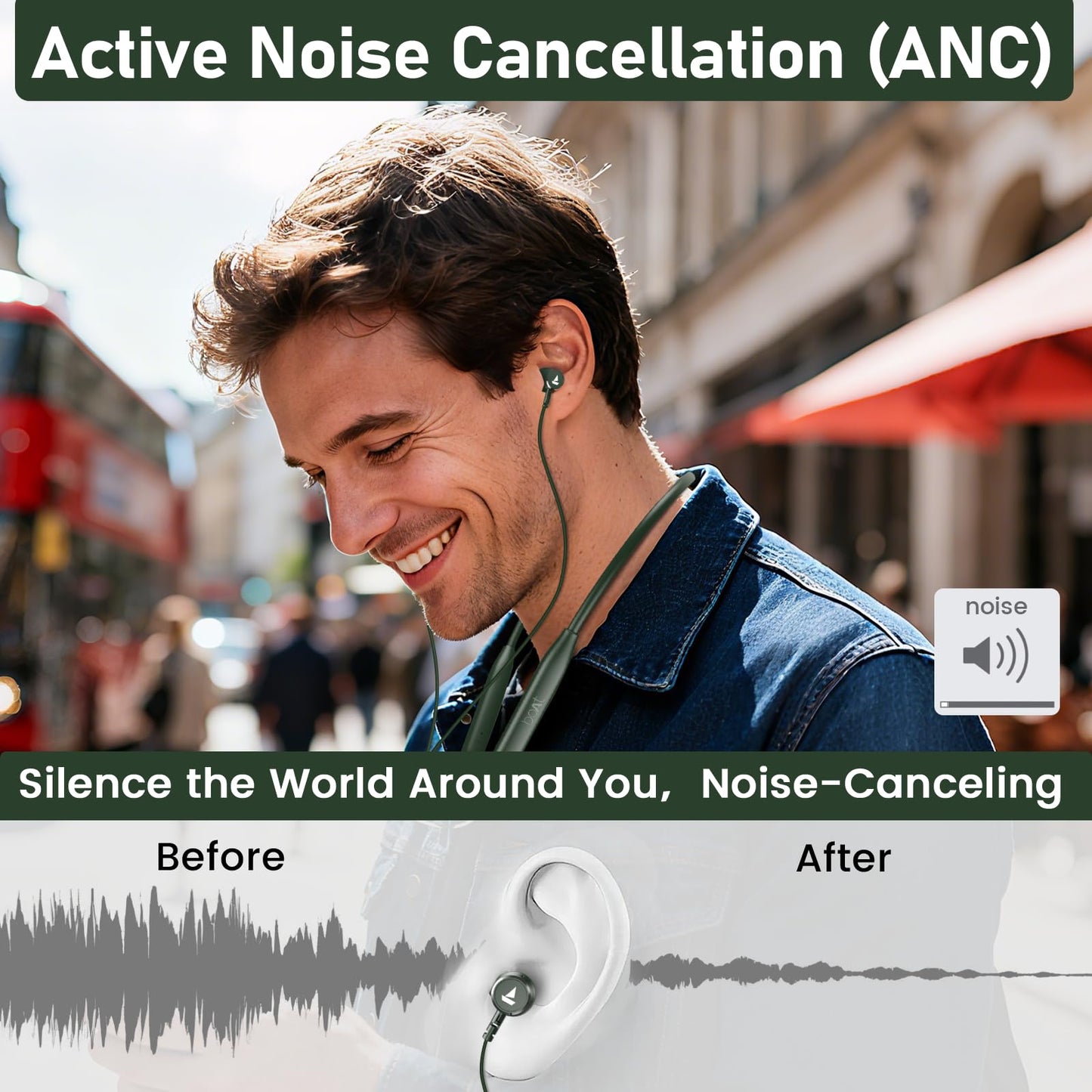 CXPSUE Neckband Bluetooth Headset | 3-Pack Set |180-Hour Endurance | ENC Noise Reduction | 10-Min Charge for 10-Hour Use (3Green)