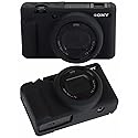 MIOKAU ZV-1F Camera Case, Soft Silicone Protective Case for Sony ZV1F/ZV-1M2/ZV-1 Mark II (NOT for ZV1) Vlog Camera, Lightweight ZV1F Cover (Black)