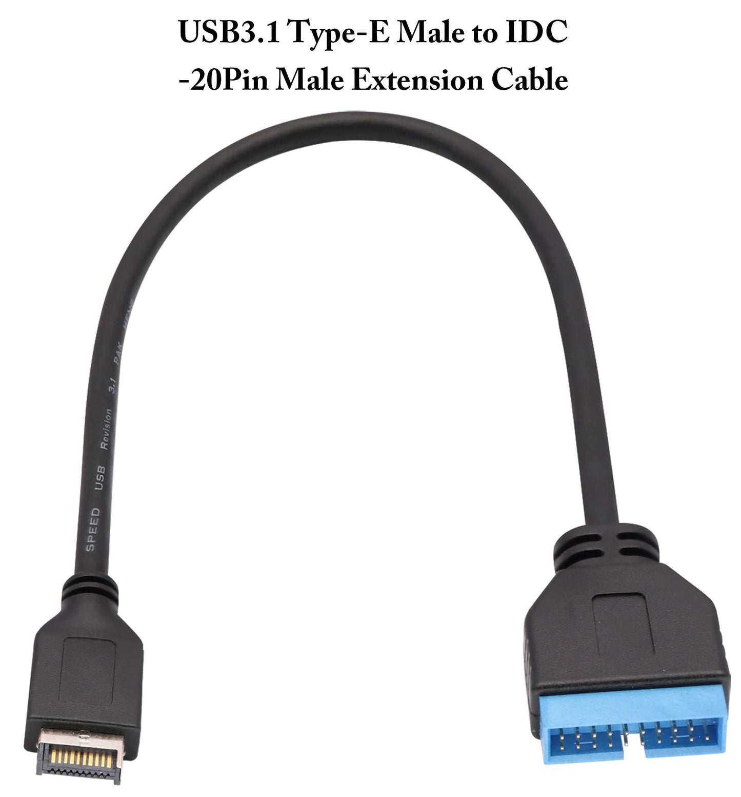 zdyCGTime USB 3.1 Front Panel Header to USB 3.0 20Pin Header Motherboard Extension Cable Adapter,Compatible with ASUS/Strix