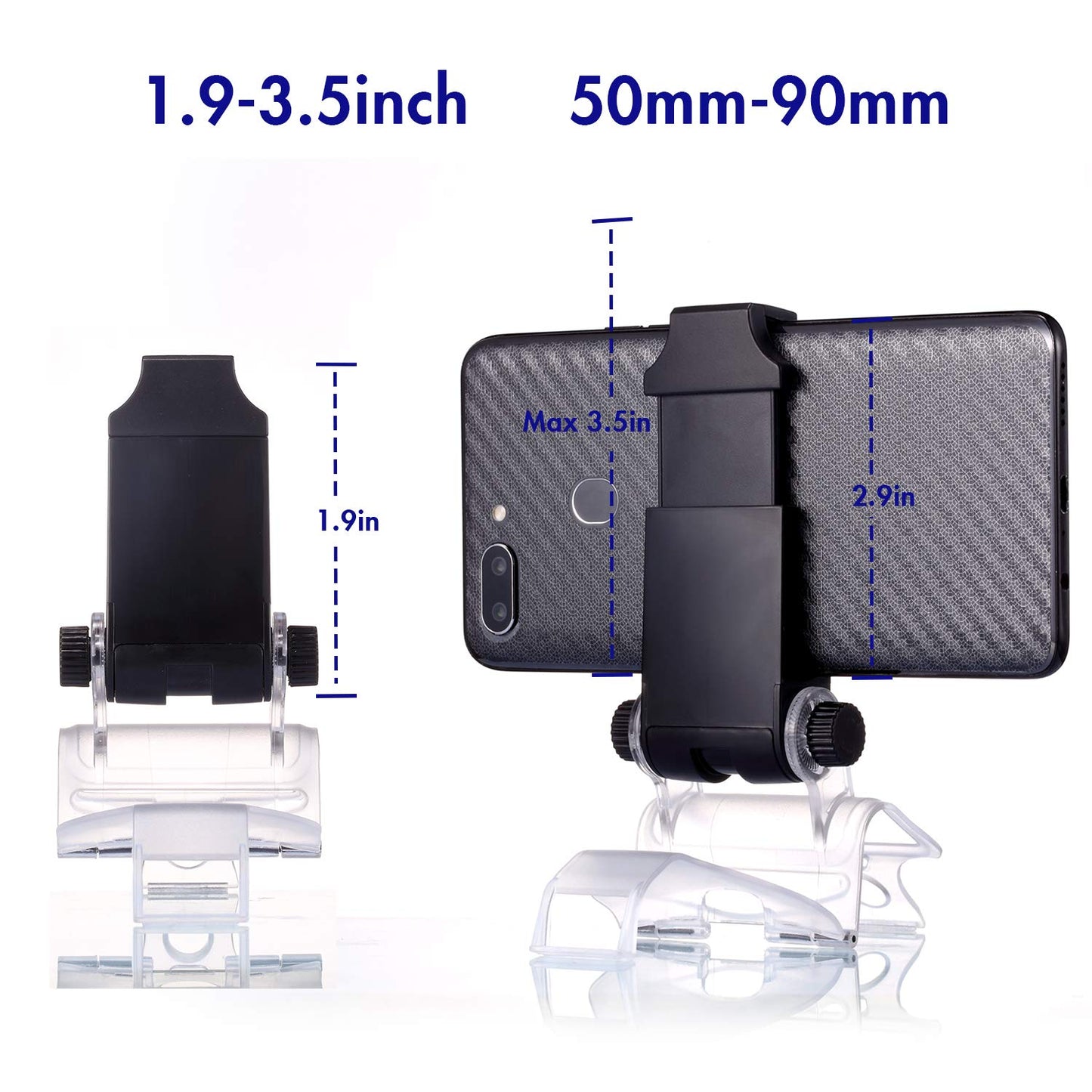 Yizerel PS4 Controller Phone Clip, PS4 Slim Pro Controller Grip for Android Smart Phone, 180 Degree Gaming Holder Mount Stand Bracket for PlayStation