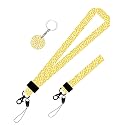 Cute Banana Style Neck Lanyard and Wristl Strap?with Keychain,for Student Teacher Doctor Driver Lawyer Office Accessories