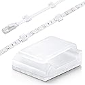 Cable Tidy Management Self Adhesive Cable Clips,100Pack Clamps Fix Led Light Clips (for 10mm(3/8") Wide Strip Light)