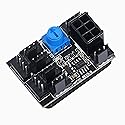 MEIRIYFA 4 Pin Fan Adapter PWM PC Chassis Cooling Fan Hub 8 Way Splitter DC12V Speed Controller with 6 Pin Power Port,Chassis Fan Pressure Regulating