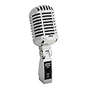 Pyle Classic Retro Dynamic Vocal Microphone - Old Vintage Style Metal Unidirectional Cardioid Mic with XLR Cable - Universal Stand Adapter - Live