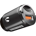 Car and Driver USB Car Charger 30W Fast Charging Car Charger Adapter USB-A QC3.0, Cigarette Lighter Adapter USB Charger 12V, Compatible with iPhone