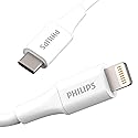 Philips USB C to Lightning Cable, 4 Ft iPhone Charger Cord for 14/13/12 Series, Airpod Pro Charger, Lightning Charger Cables for iPhone, Short…