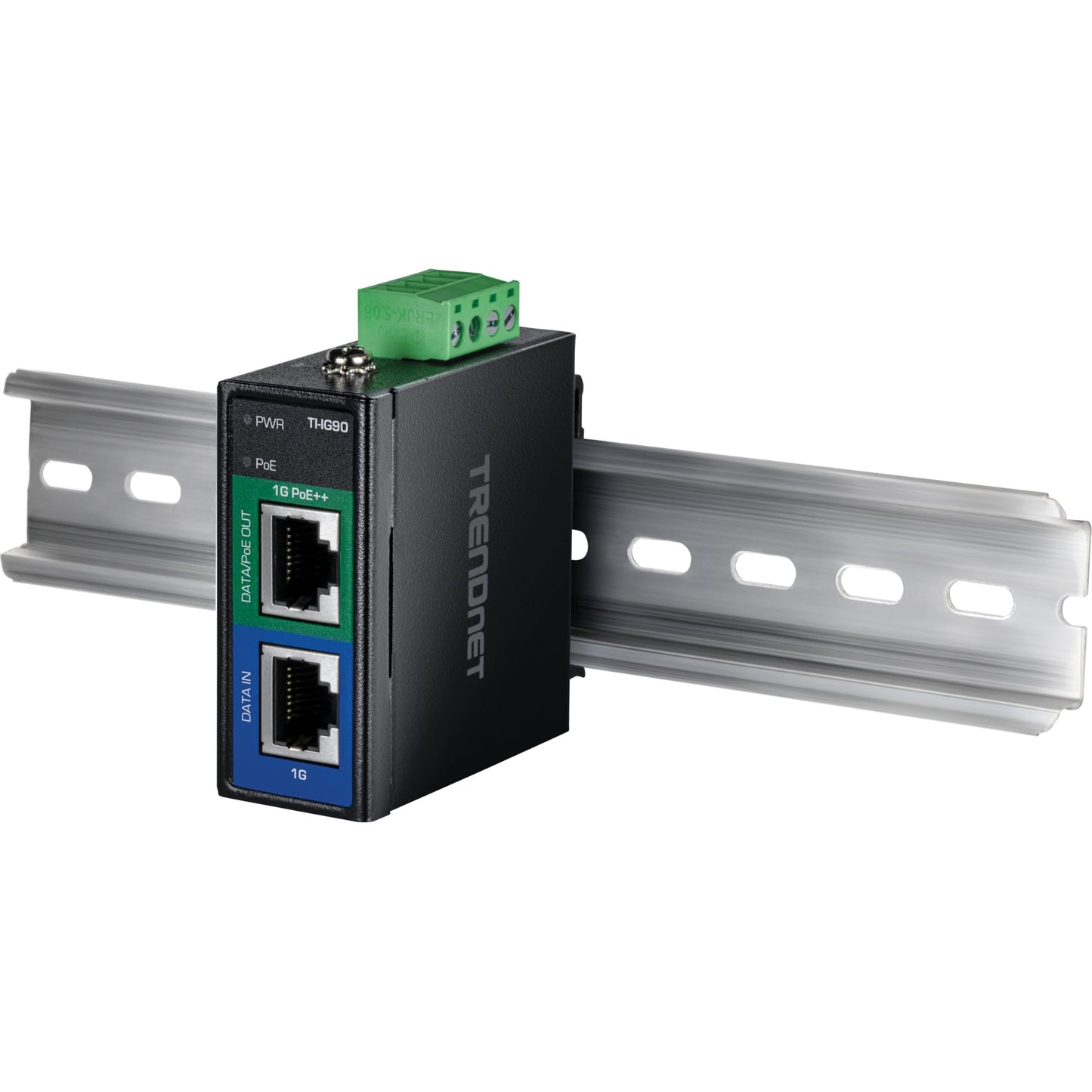 TRENDnet Industrial 95W Gigabit PoE++ Injector,TI-IG90, Power Over Ethernet (15.4W), (30W),(95W) Power, IP50, NDAA & TAA Compliant, Lifetime