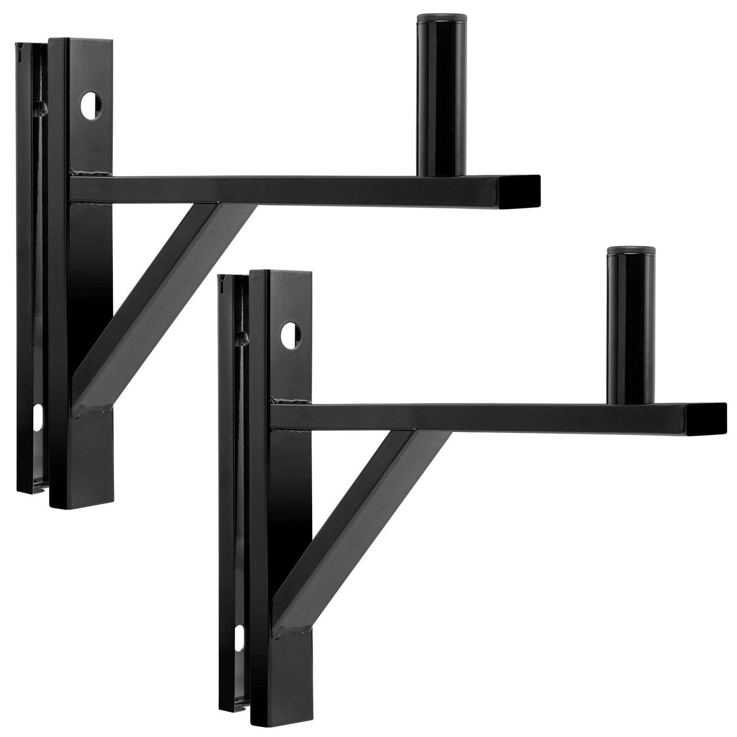 LyxPro Wall Mount Speaker Bracket for Professional Audio PA Speaker Holder Set of 2 Pair Heavy Duty Metal Supports 90 Lbs. Weight Capacity