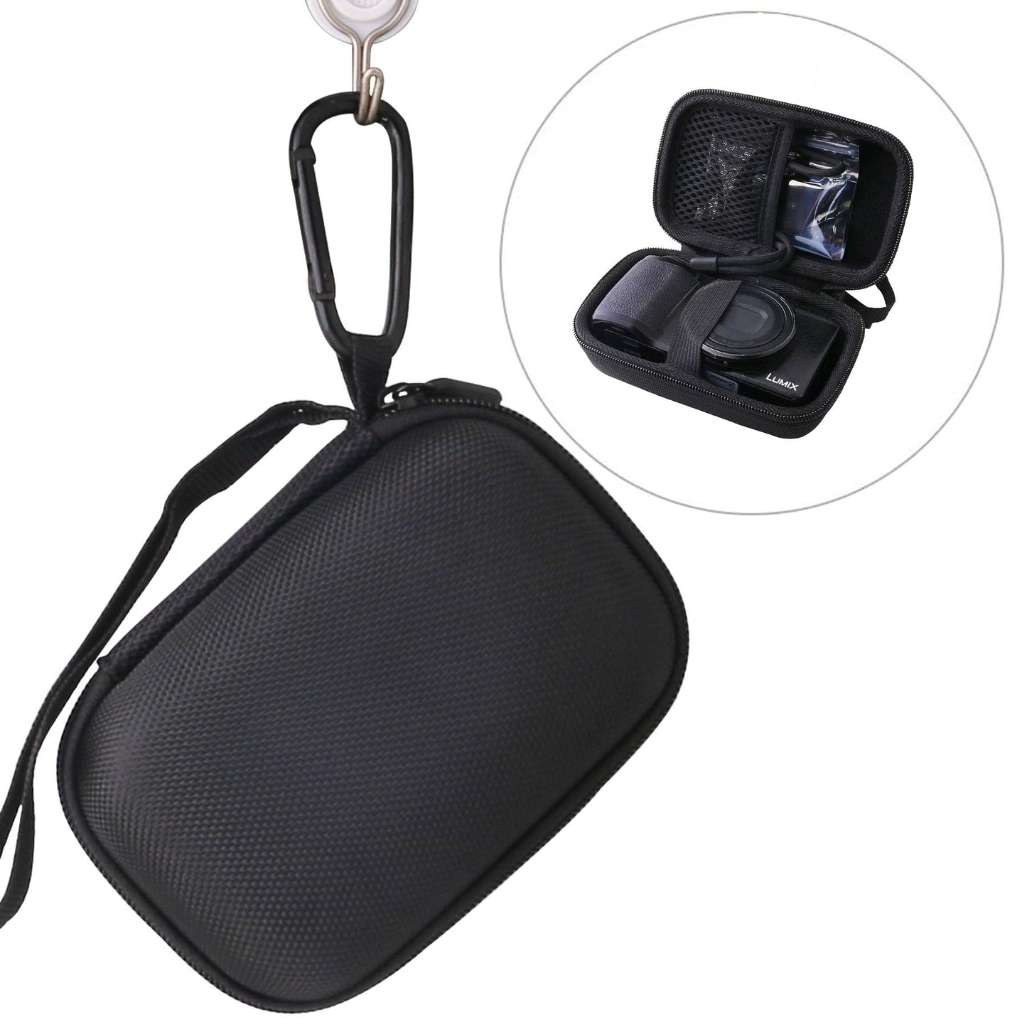 JINMEI Hard EVA Carrying Case Compatible with Panasonic LUMIX DC-ZS70K/ZS80/ZS60 Digital Camera Case.