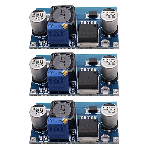 3Pack LM2596 Buck Converter Step Down Module Adjustable Voltage Regulator DC to DC 3.2-35V to 1.25-35V Electronic Voltage LM2596S Power Supply Board