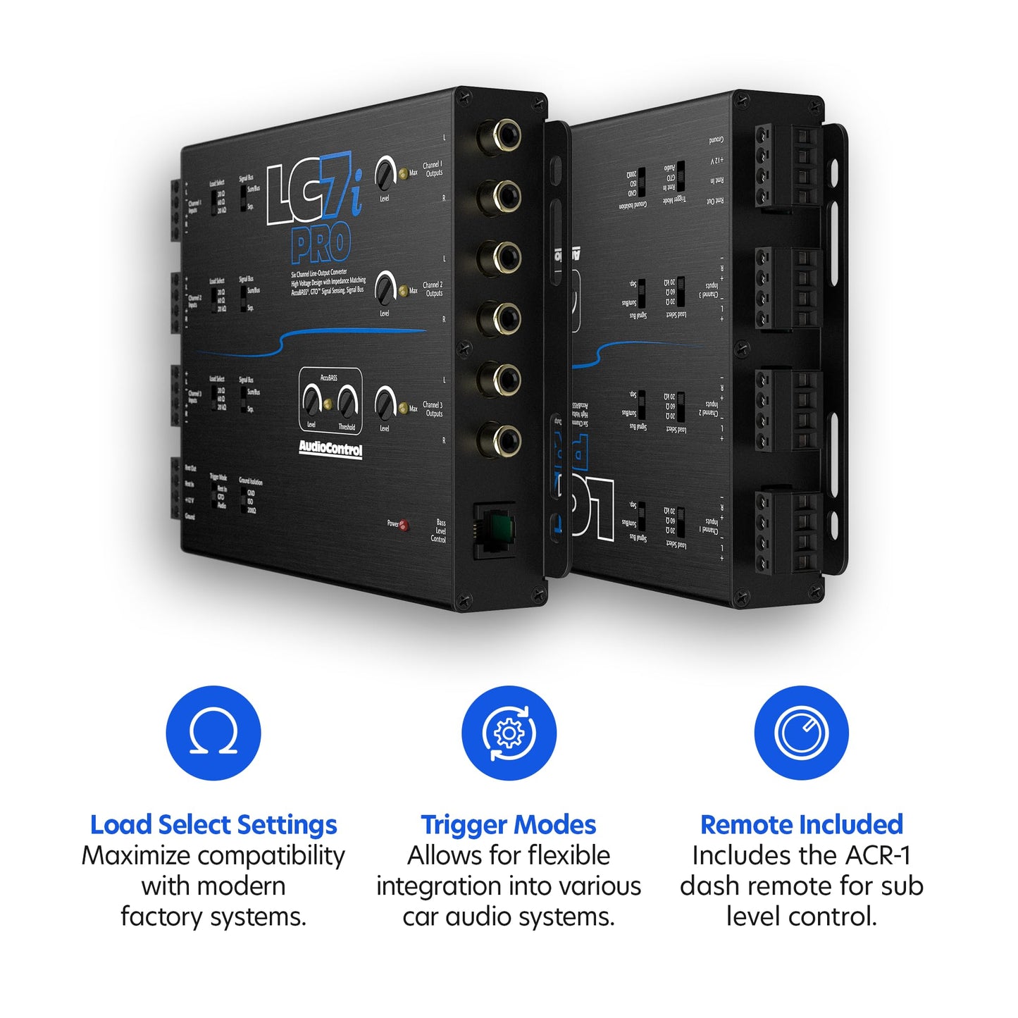 AudioControl LC7iPRO 6-Channel Active Line Output Converter with AccuBASS for Adding Subwoofers, Amplifiers to Factory Car Audio Receiver Head Unit
