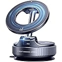 ILKCC Vacuum Suction Magnetic Phone Holder, 2025 Upgraded Vacuum Suction Cup Mount for Magsafe, 360° Adjustable Foldable Portable Magnetic Car Phone