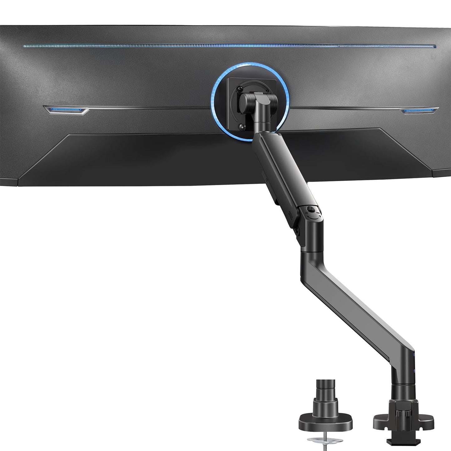 VIVO Heavy Duty Ultrawide Monitor Arm for 57 inch Screens up to 59.4 lbs, Desk Mount TV and Monitor Stand Designed for Samsung Odyssey Ark, Neo G9
