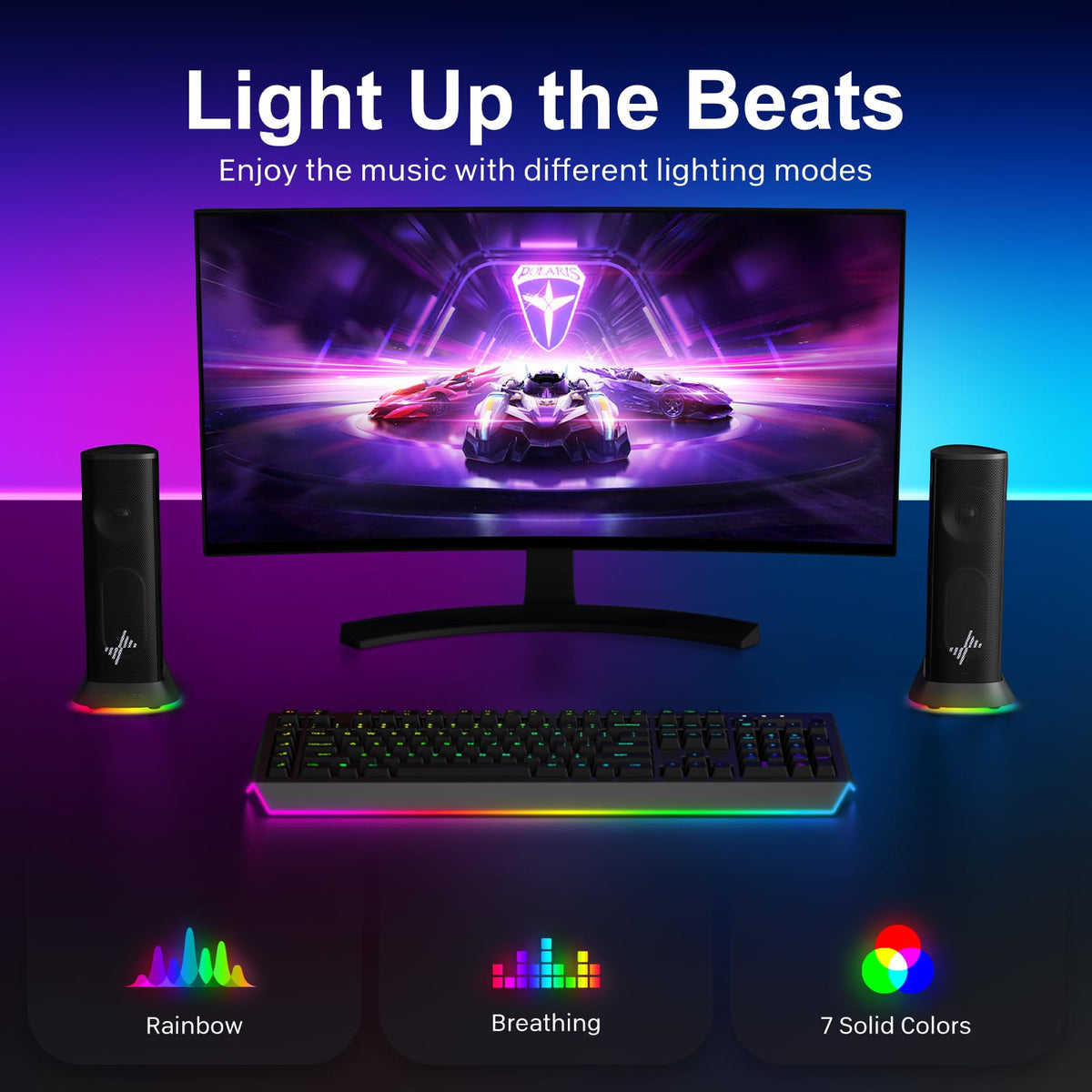 Nylavee Computer Speakers, Plug-and-Play PC Speakers for Desktop & Laptop