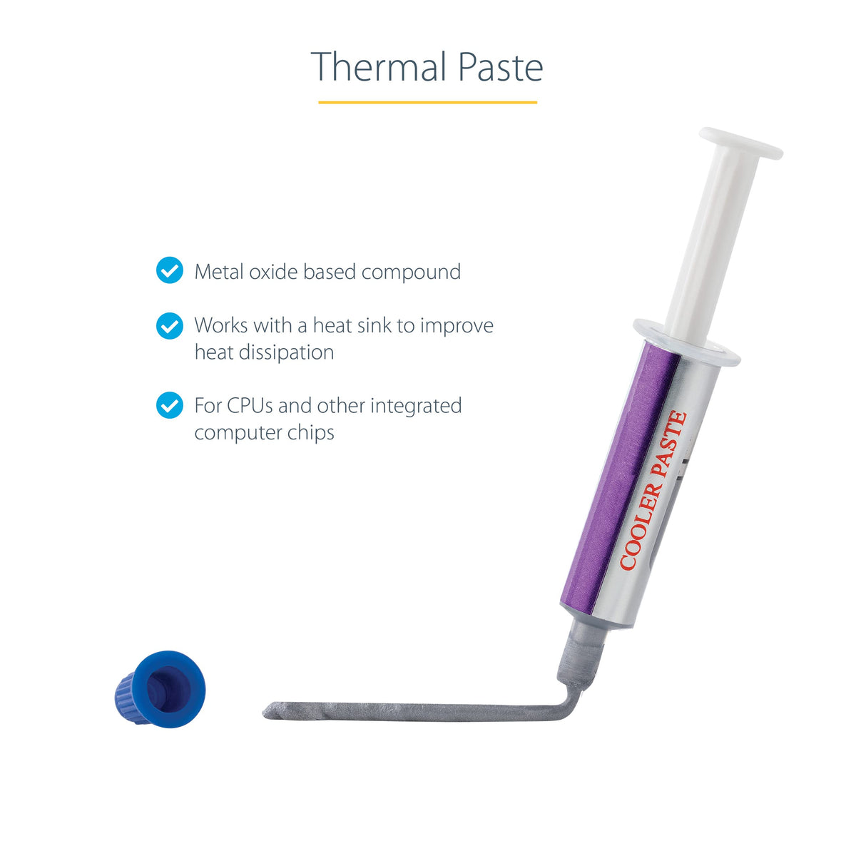 StarTech Thermal Paste, Metal Oxide Compound (SILVGREASE1)