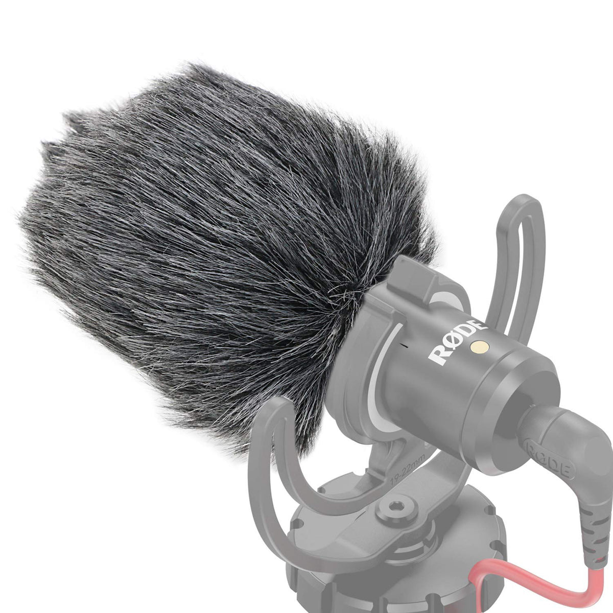 Furry Windscreen Muff, Mic Pop Filter/Foam Wind Cover fits for Rode VideoMicro and VideoMic Me Me-L Microphone by SUNMON