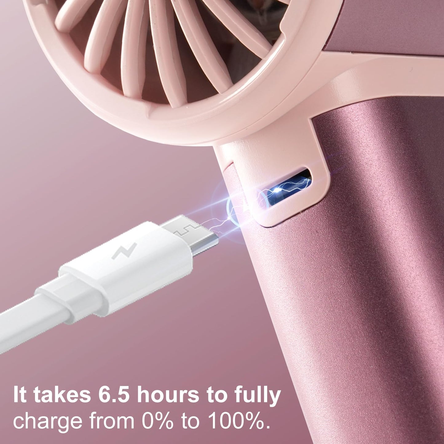 Sowmow Handheld Turbo Fan with 1-100 Speed - 15H Max Cooling Mini Portable Fan, Metal Personal Air Cooler for Commute and Travel, Gifts for Men