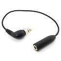 Movo MC4 TRRS to TRS Adapter - 3.5mm (Female) TRRS Microphone Adapter Cable to 3.5mm TRS (Male) for Cameras and Recorders