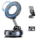 Lionora Vacuum Suction Cup Magnetic Phone Holder, Upgraded 360° Adjustable Magnetic Suction Cup Phone Mount for Car/Gym/Mirror/Smooth Surface