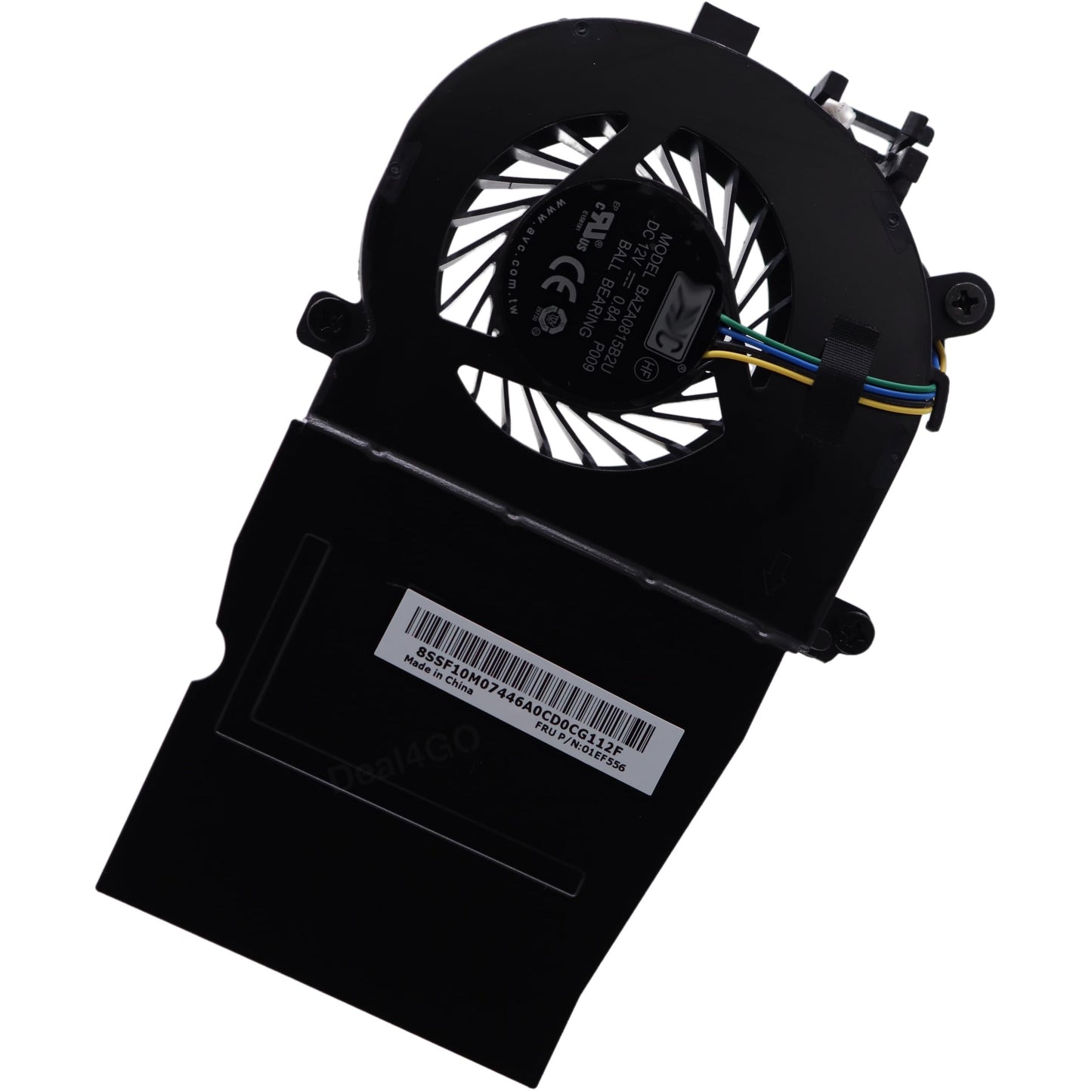 Deal4GO 65W CPU Cooling Fan 01EF556 BAZA0815B2U Replacement for Lenovo ThinkCentre Tiny 4 M910Q M710Q M910S M910T P320 Desktop, Black