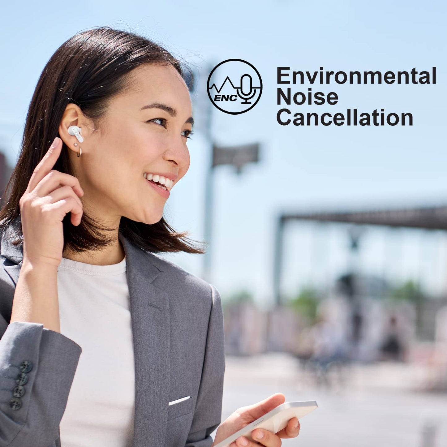 Soul Environmental Noise Cancelling Wireless Earbuds IPX4 Waterproof Bluetooth in Ear Headphones with Powerful Bass, 30H Playtime, Low Latency…