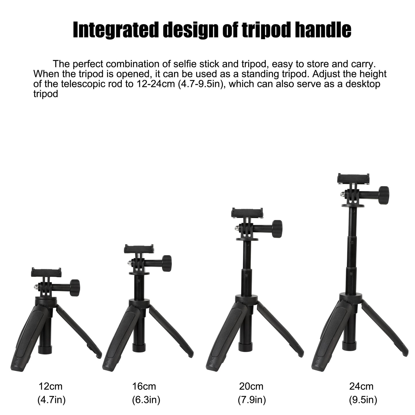 Pellking Quick Release Extension Rod Tripod for DJI Osmo Nano & Action 6 Camera,Mini Selfie Stick Tripod