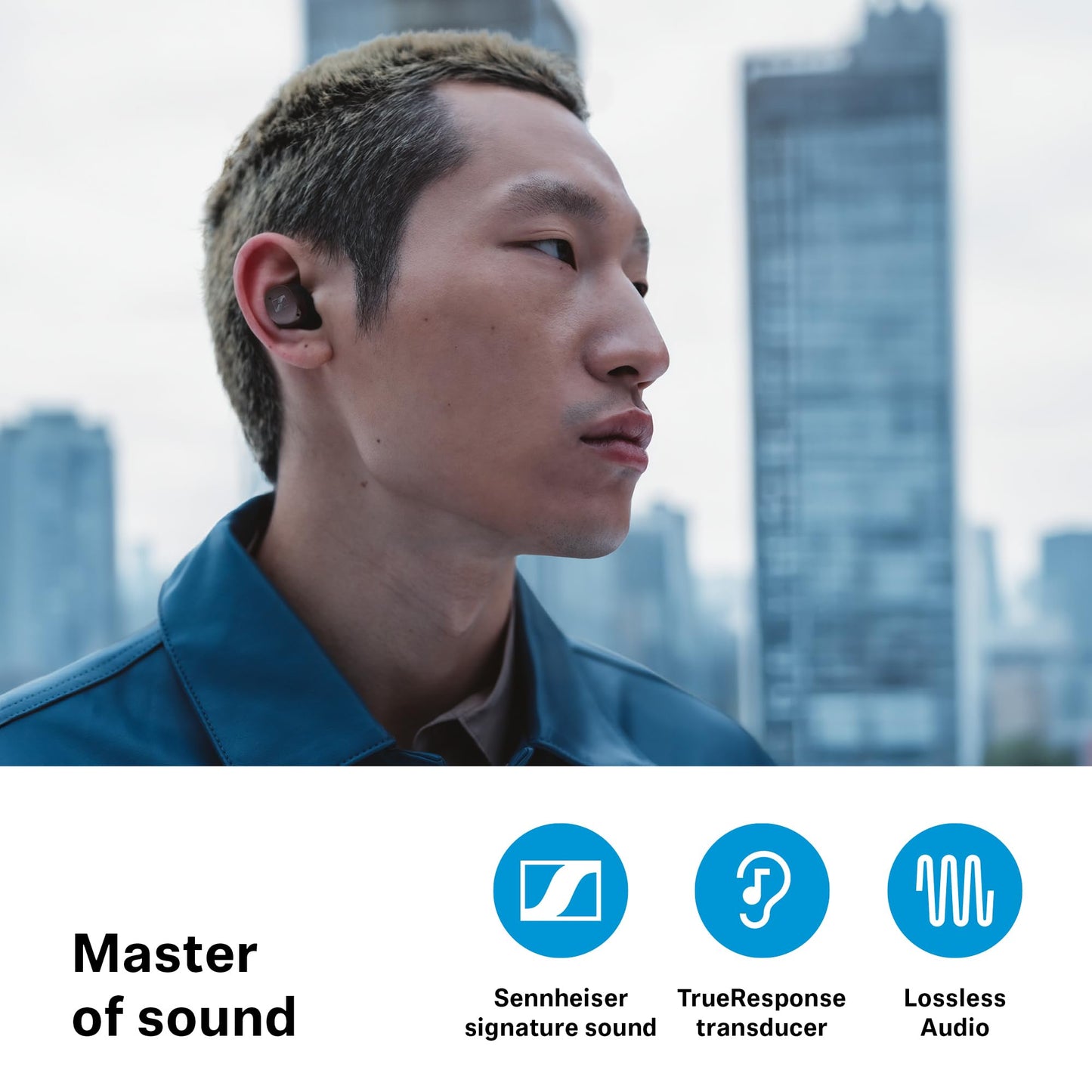 Sennheiser Momentum True Wireless 4 Smart Earbuds with Bluetooth 5.4, Crystal-Clear Sound, Comfortable Design, 30-Hour Battery Life, Adaptive ANC, LE…
