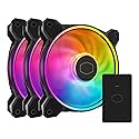 Cooler Master MF120 Halo² 3in1 PC Case|Liquid Cooler|Air Cooler Fan, 120mm Fan, Dual-Loop aRGB Rings, Dynamic PWM 2,050 RPM, Air Balance Blades, aRGB