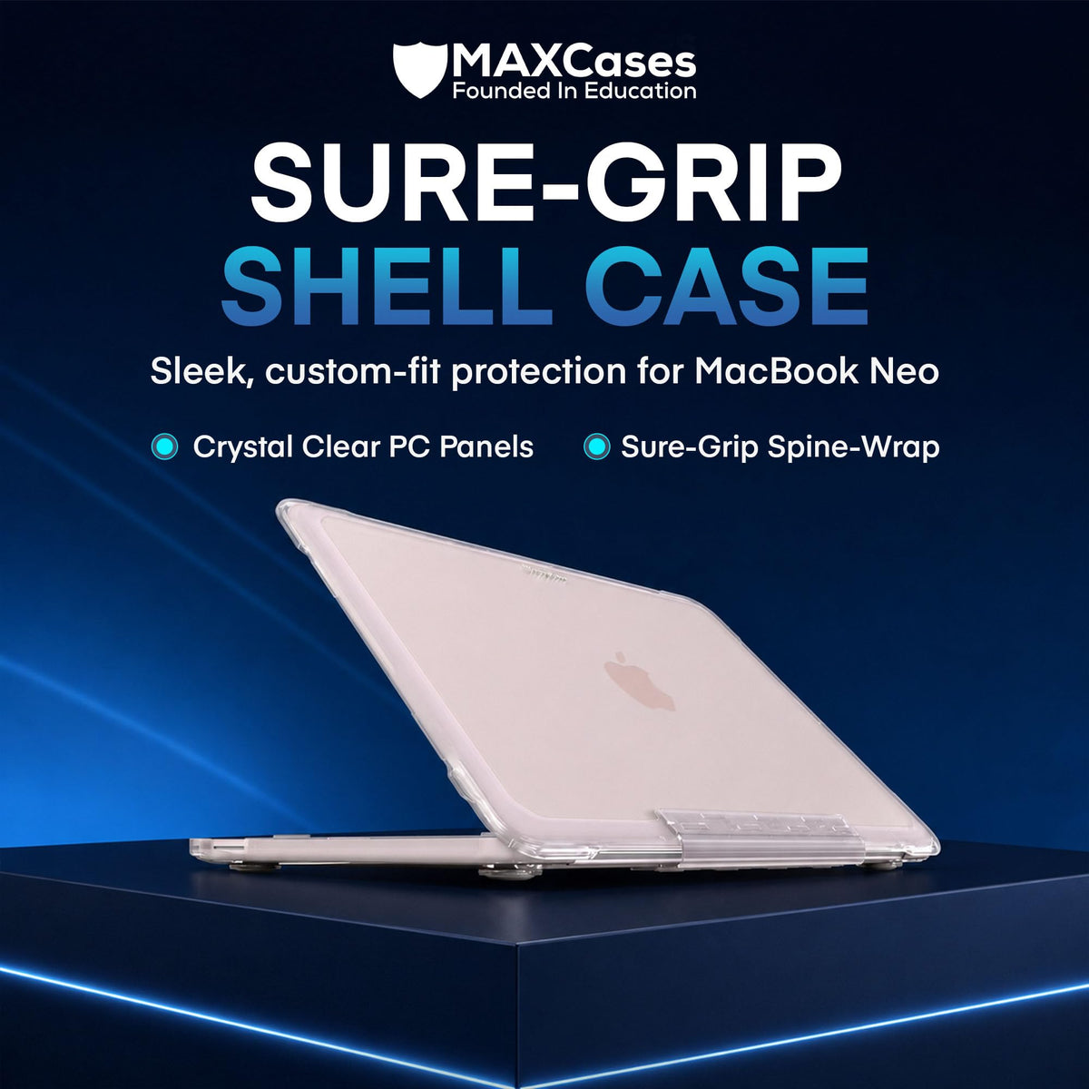 MAXCases MacBook Neo Case 13", PC Cover/Spine Design (2026)