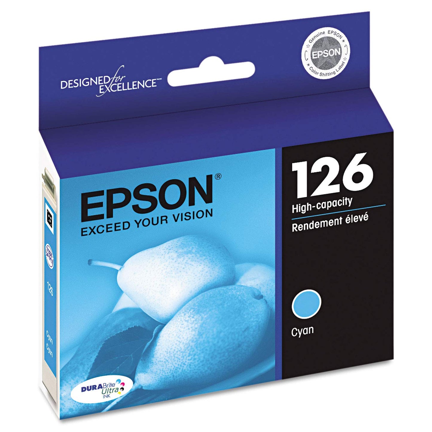 Epson T126220 OEM Ink - (126) Stylus NX330 NX430 Workforce 60 435 520 545 630 633 635 645 840 845 3520 3540 7010 7510 7520 DURABrite Ultra High