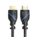 75ft (22.8M) High Speed HDMI Cable Male to Male with Ethernet Black (75 Feet/22.8 Meters) Built-in Signal Booster, Supports 4K 30Hz, 3D, 1080p