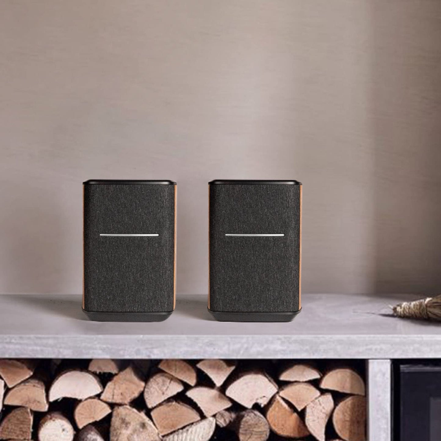 Edifier WiFi Smart Speaker Bundle Without Microphone, Compatible with Alexa, Supports AirPlay 2, Spotify Connect,Tidal Link 40W RMS One-Piece Wi-Fi