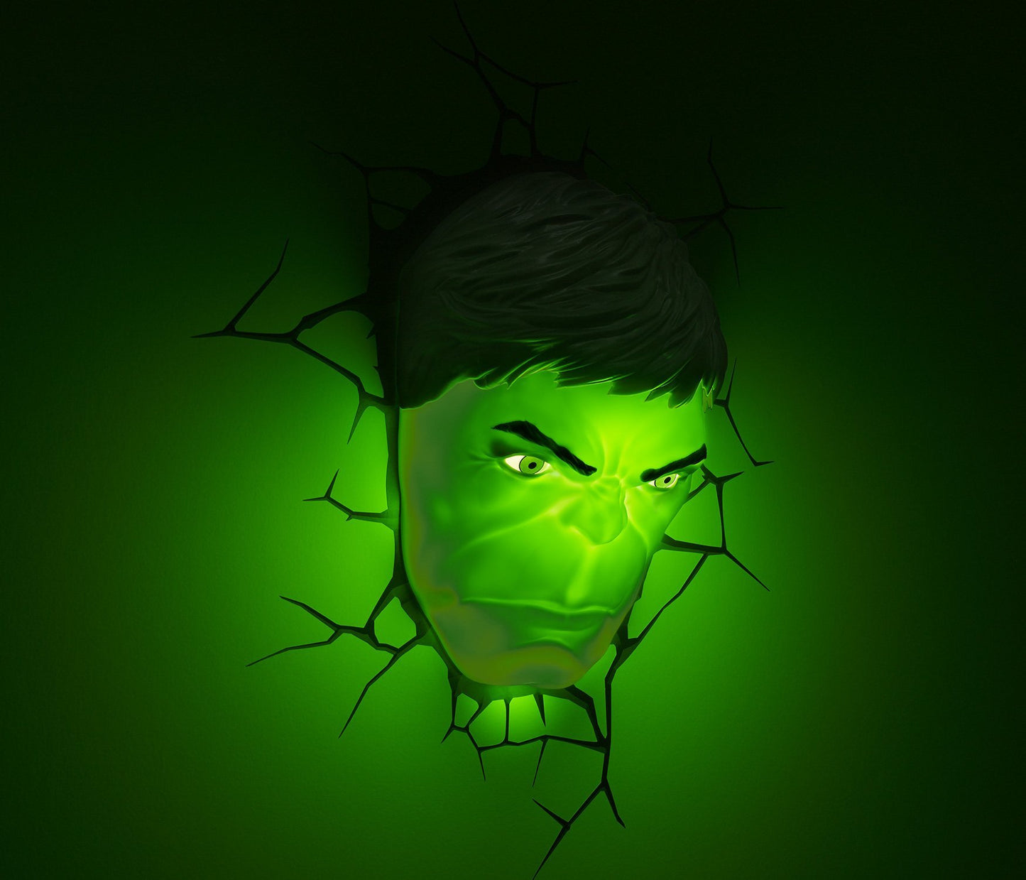 3DLightFX Marvel Avengers Hulk Face 3D Deco Light