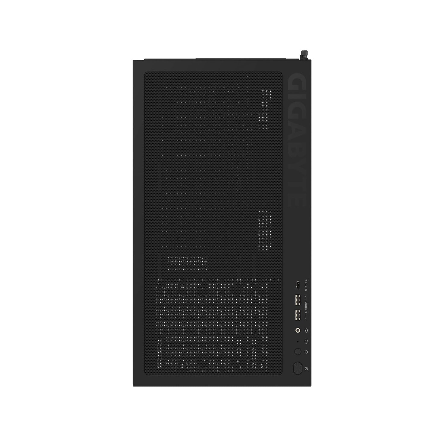 GIGABYTE C500 Panoramic Stealth - Black Mid Tower PC Gaming Case, Tempered Glass, USB Type-C, 4X ARBG Fans Included (GB-C500P ST)
