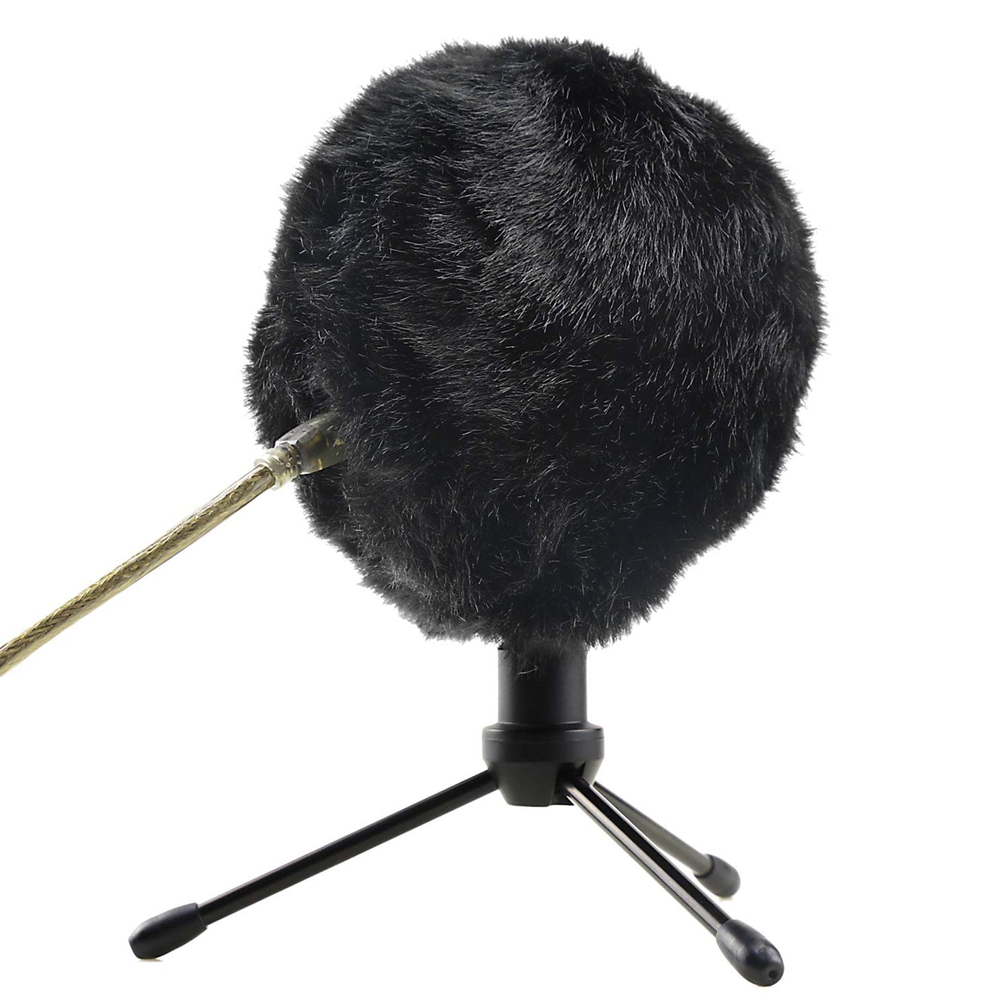 YOUSHARES Furry Windscreen Muff - Customized Pop Filter for Microphone, Deadcat Windshield Wind Cover for Improve Blue Snowball iCE Mic Audio Quality