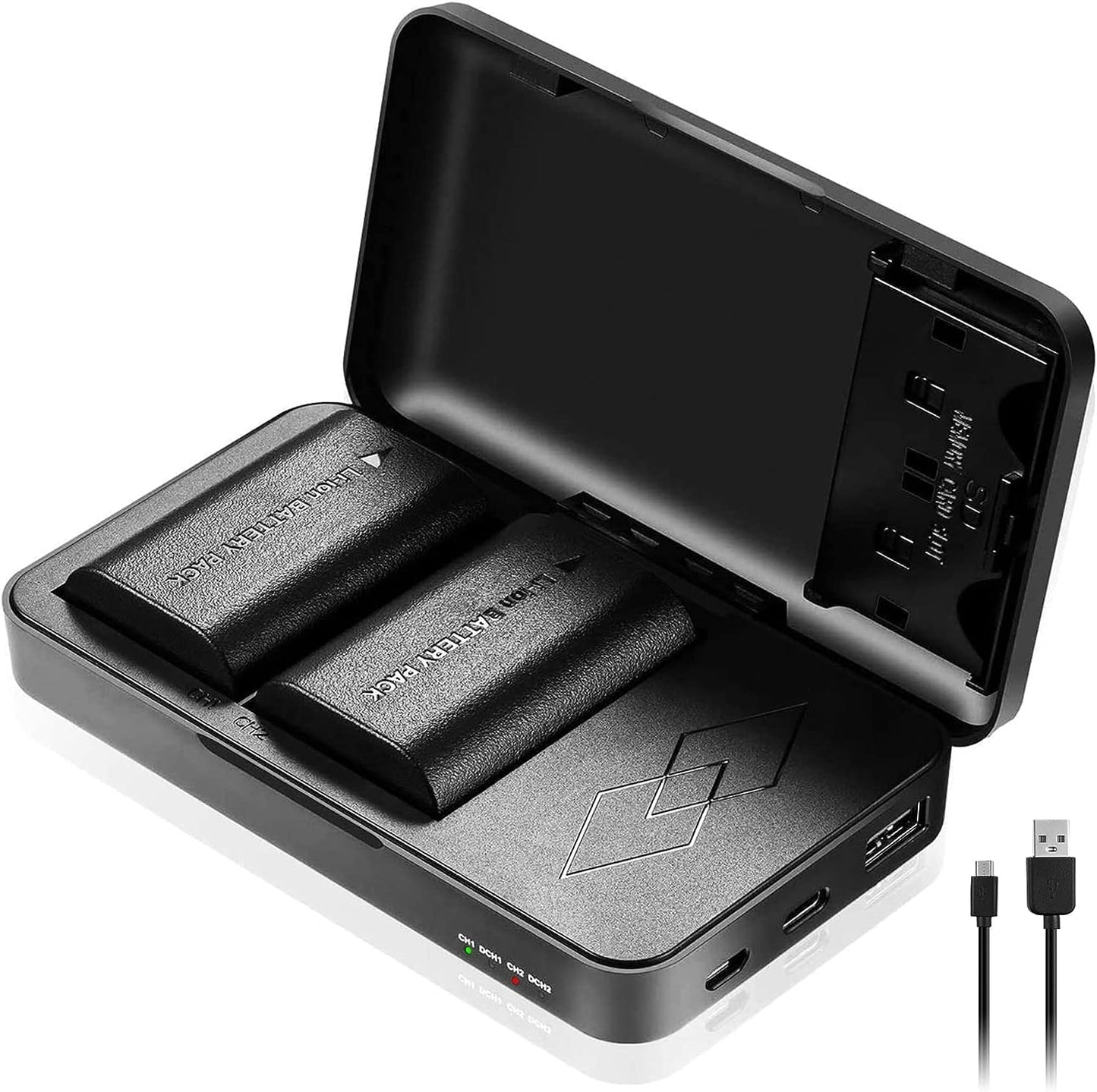JYJZPB 2-Pack LP-E6N Batteries Compatible for Canon EOS R R5 R6 R7 90D 60D 70D 80D 5D II, 5D III, 5D Mark IV, 6D, 6D II, 7D, 7D II, XC10 XC15 Cameras