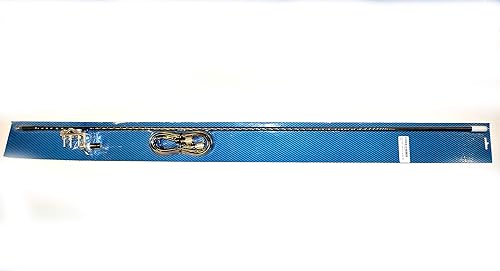 4' CB Radio Antenna Kit - 1,000 Watt with Mirror Mount Single Groove, SO239 Antenna Stud and 12' Coax Cable - Workman FWRV14 Black
