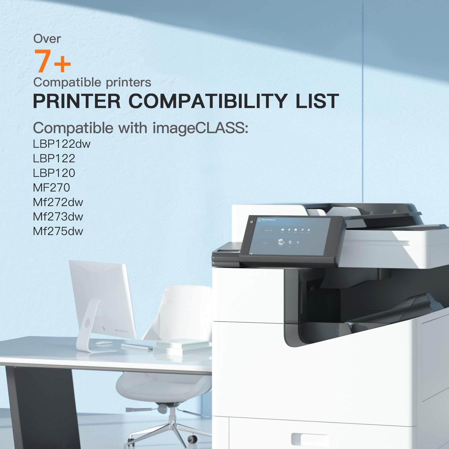 E-Z Ink CRG-071 071 Toner Cartridges-(with CHIP) Replacement for Canon 071 Black Toner Cartridge CRG071H Work with ImageCLASS LBP122dw LBP122 LBP120