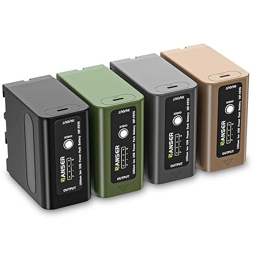 OANSER NP-F970 Battery, NPF Battery with USB-C for Sony NP-F970 NP-F960 NP-F750 NP-F550, Replacement Compatible for Sony CCD-TRV215 CCD-TR917