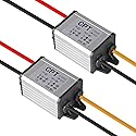 2PCS 12V to 5V DC Converter 3A 15W Waterproof Voltage Regulator Buck Converter 12V to 5V DC Converters Car Power Voltage for Car Truck