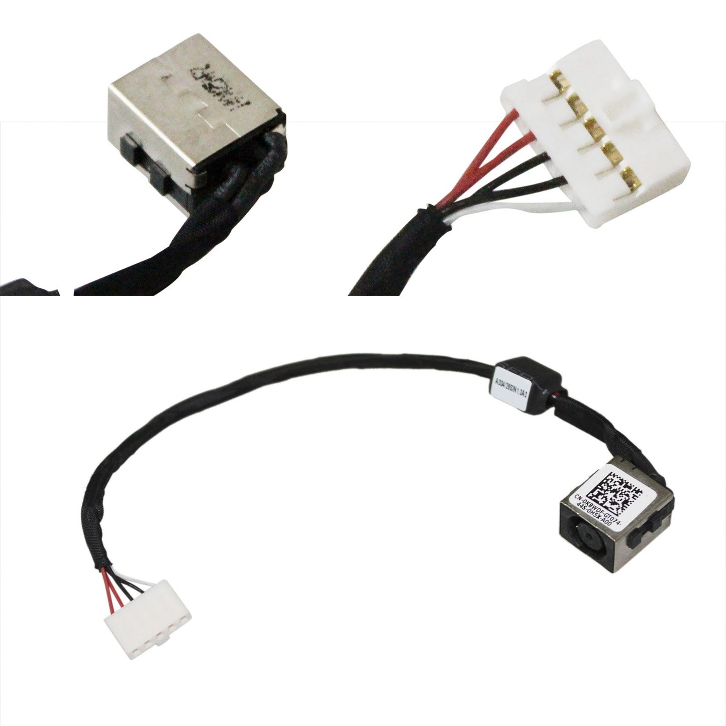 GinTai DC Power Jack Harness Plug in Cable Replacement for DELL Inspiron 14 14-5447 14-5448 K8WDF/5457 5445 5443 5442 5439 4528 P49G 0K8WDF